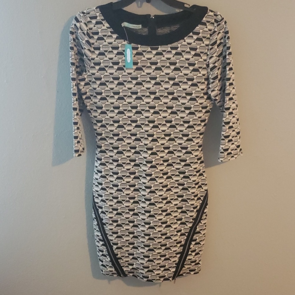 Black and white dress